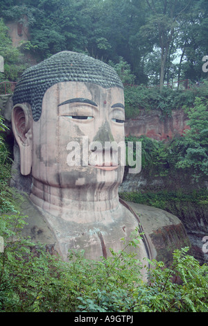 Le Grand Bouddha Leshan Chine Banque D'Images