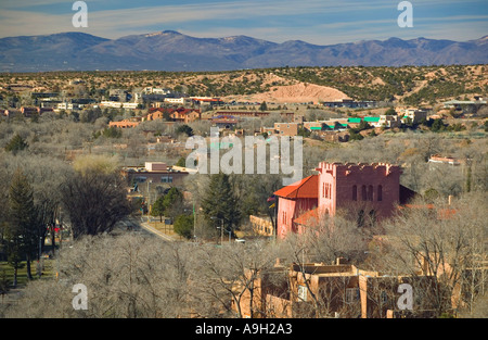 Vue sur Santa Fe, New Mexico, USA Banque D'Images