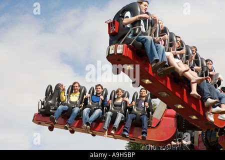 Le Samouraï ride de Thorpe Park Banque D'Images