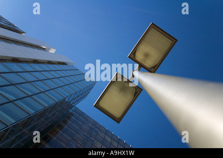 L'architecture moderne à Stuttgart, Bade-Wurtemberg, Allemagne Banque D'Images