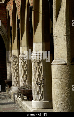 Collegium Maius courtyard arcades, Université jagellonne, Cracovie, Cracovie, Pologne Banque D'Images