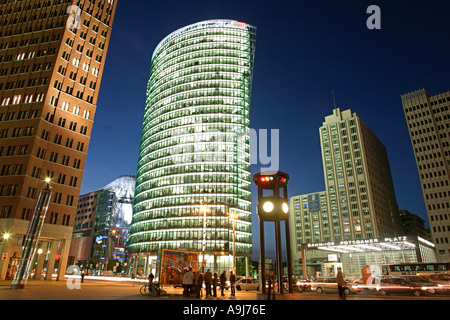 Centre de Berlin Potsdamer Platz Sony Center siège DB skyline Banque D'Images