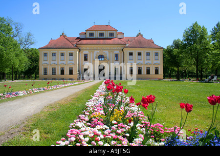 Château Château Lustheim au parc et château de Schleissheim palace au printemps Munich Munich Bavaria Allemagne Europe Banque D'Images