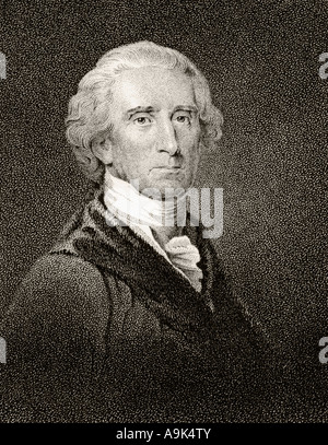 Charles Carroll de Carrollton, 1737 - 1832. Homme d'État américain et Père fondateur. Banque D'Images