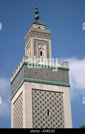 Grande Mosquée de Paris, France, (la plus grande mosquée de France) Banque D'Images