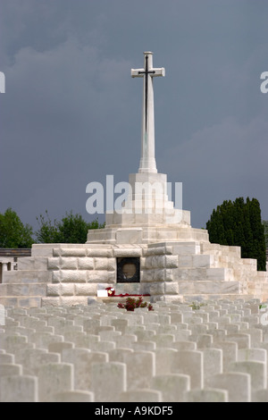 Cimetière de Tyne Cot le plus grand cimetière de guerre britannique dans le monde Belgique Passchendale Banque D'Images