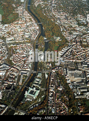 Cours de la rivière Isar, le Deutsches Museum, Allemagne, Bavaria, Munich Banque D'Images