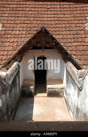 Du corridor de l'Pdmanabhapuram thakkala ,keralam palais en bois Banque D'Images