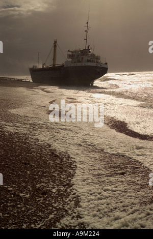 Maneve star ship s'échouer près de rye East Sussex Banque D'Images