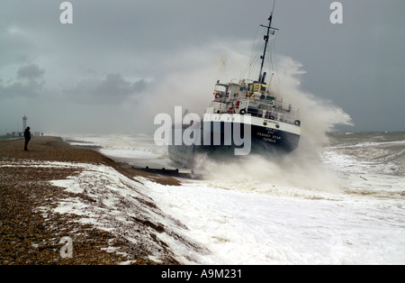 Maneve star ship s'échouer près de rye East Sussex Banque D'Images