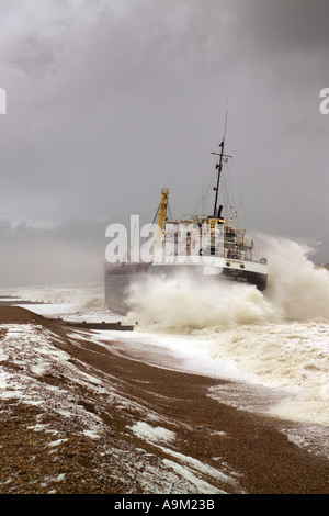 Maneve star ship s'échouer près de rye East Sussex Banque D'Images