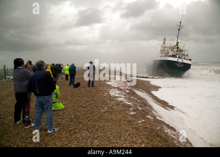 Maneve star ship s'échouer près de rye East Sussex Banque D'Images