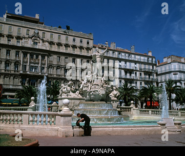 La Place de la Liberté à Toulon Banque D'Images