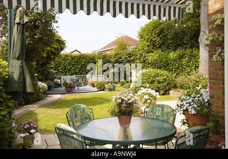 Jardin Anglais en fleurs Banque D'Images