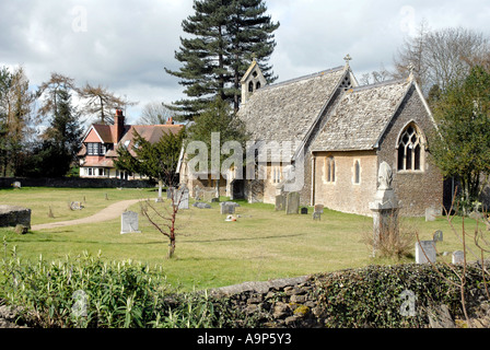 Dans l'église St Laurence Tubney juste à Oxford Banque D'Images