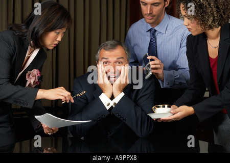 Homme d'affaires surmené Banque D'Images
