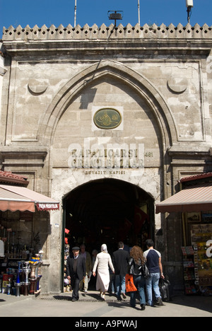 L'une des entrées principales du Grand Bazar, Istanbul, Turquie Banque D'Images