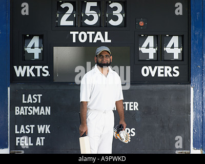 Joueur de cricket Banque D'Images