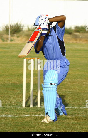 Batteur indien batting Banque D'Images