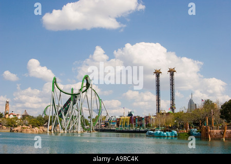 L'Incroyable Hulk Coaster Adventure Island Orlando Floride Banque D'Images