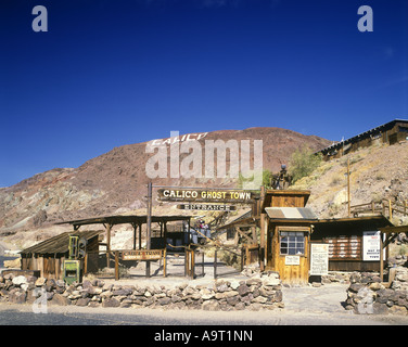 Ville minière CALICO GHOST RÉPLIQUE BARSTOW COMTÉ DE SAN BERNARDINO EN CALIFORNIE USA Banque D'Images