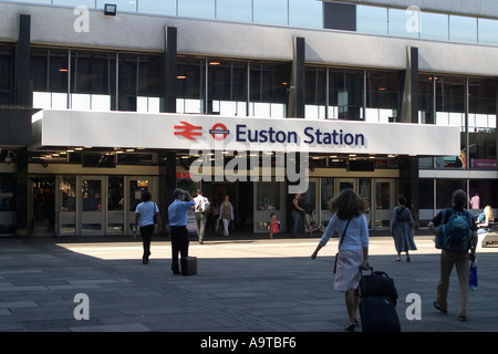 La gare de London Euston Banque D'Images