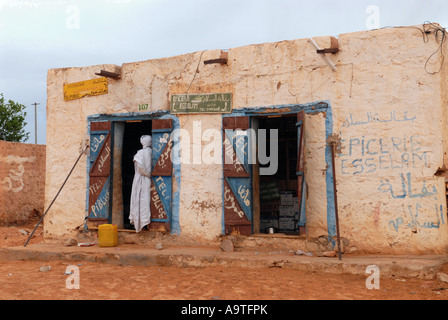 Shop dans la ville de Chinguetti Mauritanie région Adrar Banque D'Images