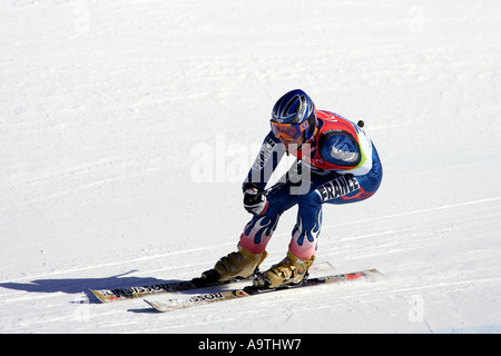Lionel Brun LW6/8-1 de la France dans la mens Ski alpin compétition Super G Banque D'Images