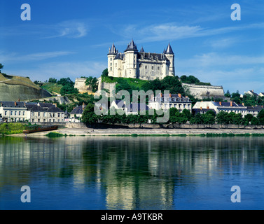 CHATEAU SAUMUR BLOIS INDRE ET LOIRE FRANCE Banque D'Images