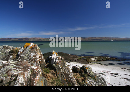 Péninsule de Kintyre de l'île de Gigha, Ecosse Banque D'Images