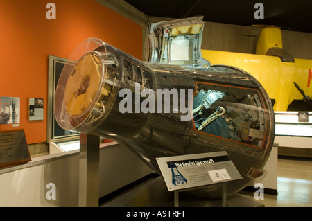 Gemini 8 capsule spatiale sur l'affichage à la Neil Armstrong Air and Space Museum à Wapakoneta dans l'Ohio USA Banque D'Images