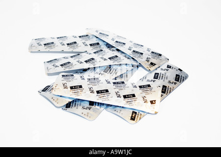 Boîtes de médicaments stéroïdes prednisolone Banque D'Images