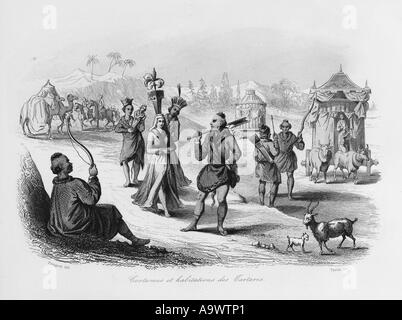 Russie types raciaux Banque D'Images