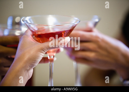 Toast de cocktails Banque D'Images