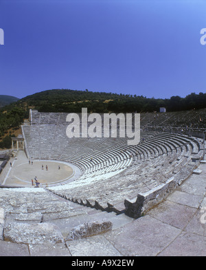 EPIDAURIS AMPHITHÉÂTRE RUINES GRÈCE Banque D'Images
