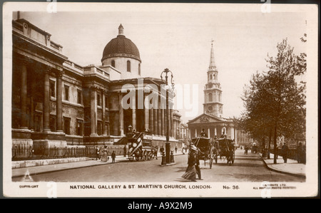 Trafalgar Sq Photo 1902 Banque D'Images