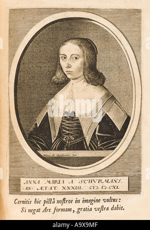 Anna Maria Van Schurman Banque D'Images