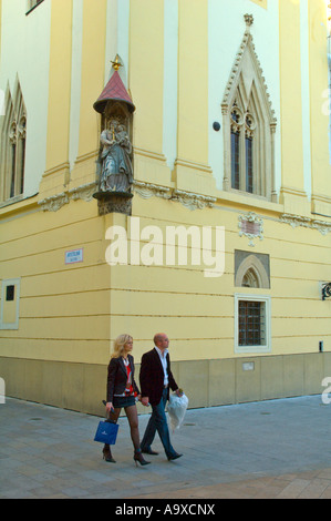 Coin de Musée Municipal à la place Namesti Hlavni à Bratislava Slovaquie UE Banque D'Images