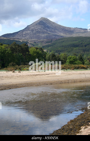 Goatfell à partir de plage près de l'île d'arran brodick ecosse mai 2007 Banque D'Images