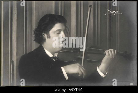 E Une carte postale Ysaye Banque D'Images