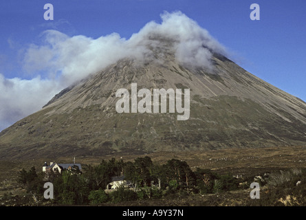 Glamaig de Glen Sligachan, Western Red Hills. Strathaird, île de Skye, Écosse, Hébrides intérieures, U.K, l'Europe. Banque D'Images