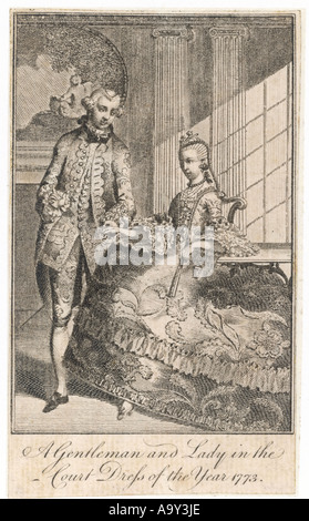 L'homme et de la femme 1773 Banque D'Images