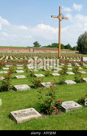 La prison de la Gestapo, cimetière commémoratif de la petite forteresse de Terezin, Theresienstadt, North Bohemia, République Tchèque Banque D'Images