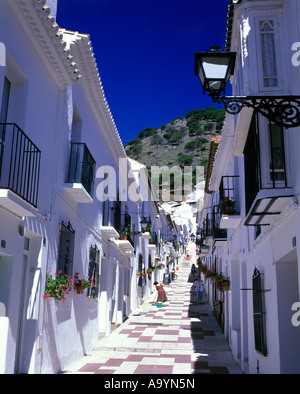 CALLE SAN SEBASTIAN MIJAS ANDALOUSIE ESPAGNE Banque D'Images