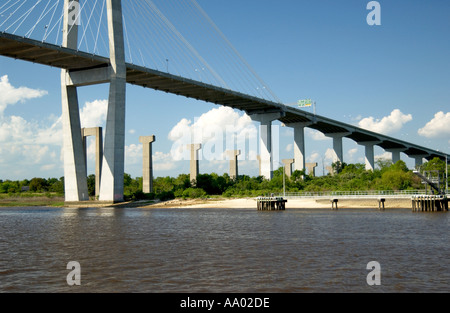 Pont de la rivière Savannah, Georgia USA Banque D'Images