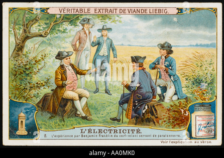 Franklin l'électricité Banque D'Images