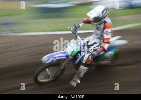 British Motocross Championship Racing à Hawkstone Park Shropshire England UK Banque D'Images