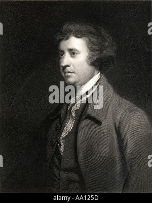 Edmund Burke, 1729 - 1797. Homme d'État, orateur parlementaire anglo-irlandais, l'auteur, théoricien politique et philosophe. Banque D'Images