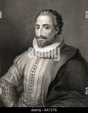 Miguel de Cervantes Saavedra, 1547 - 1616. L'écrivain espagnol. Banque D'Images