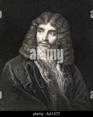 Jean-Baptiste Poquelin dit Molière, 1622,aka - 1673. Dramaturge français, acteur et poète. Banque D'Images